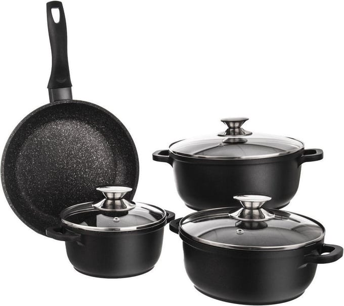 Kookpannenset Graniet GRANDE 7 delig - Kookpottenset - Pannenset