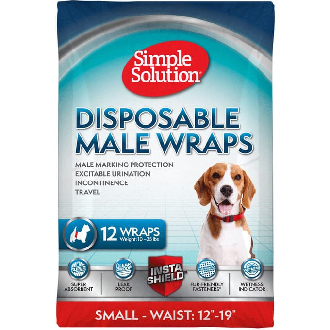 Simple Solution wegwerpluier voor reuen - Maat S: 30 - 48 cm, 12 stuks