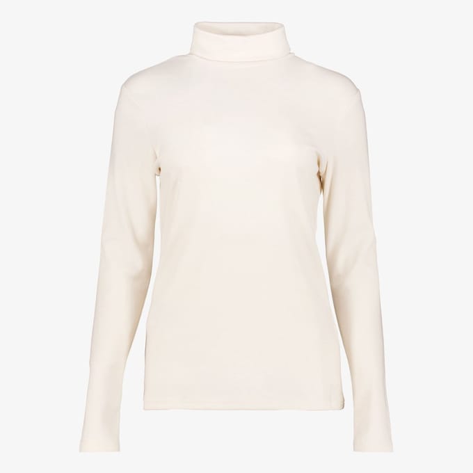 Mountain Peak dames thermoshirt met rollneck creme - Wit - Maat XXL