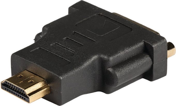 HDMI - DVI-adapter HDMI -connector - DVI-D female 1 stuk grijs