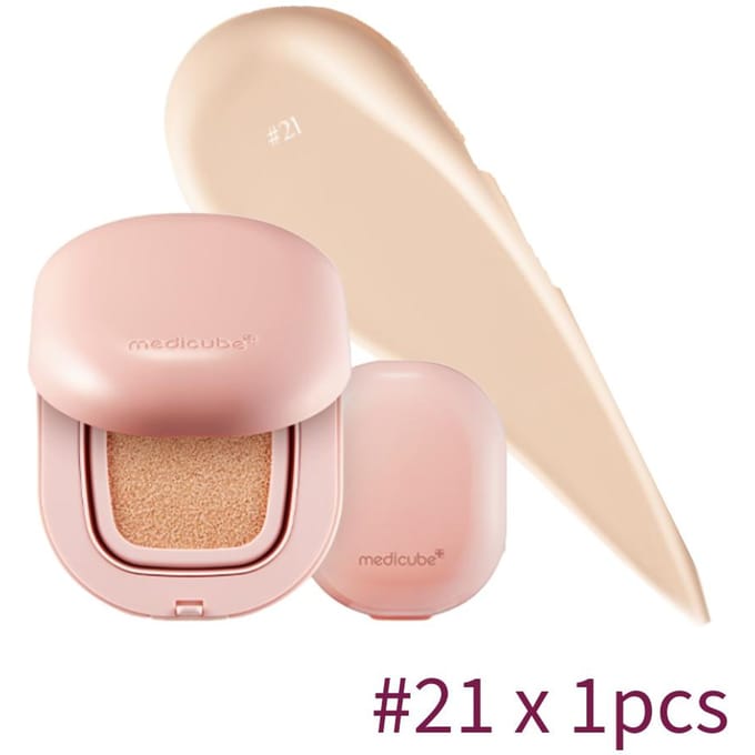 Medicube Pro Glutathione Glow Cushion SPF50+ PA++++ 15g (Kleur 21 / Kleur 23), Medicube Pro Glutathione Glow Puff (9 Opties) #no.21 x 1pcs beige