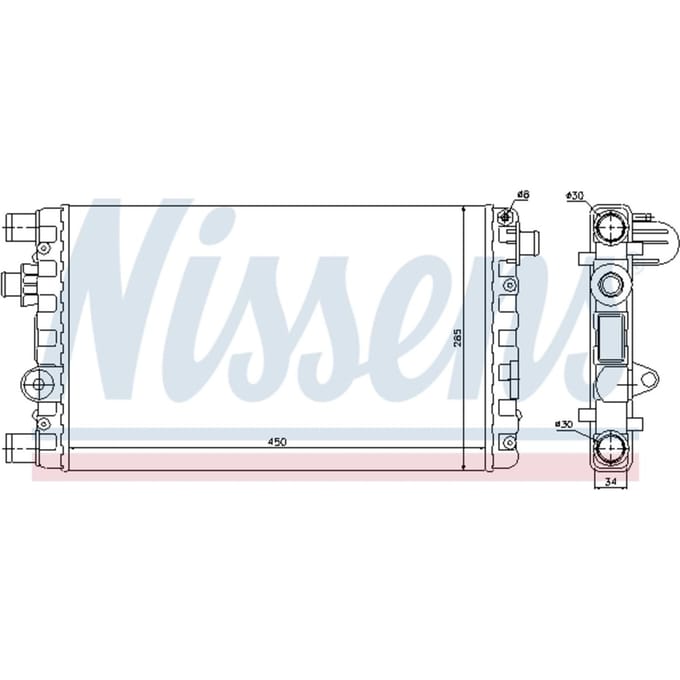 Radiator, motorkoeling NISSENS 61785