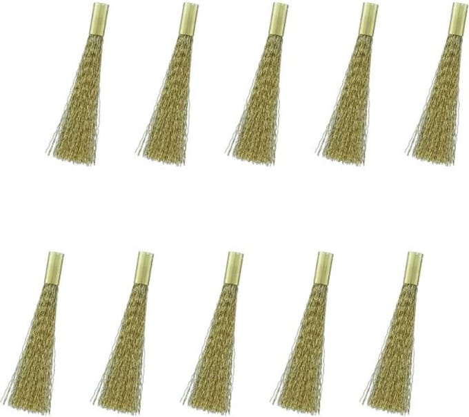 Model Craft Hobbypenseel - PBU1020-2-10 Glasvezelpenseel Navulling Messing - 4mm - 10 Stuks Penseel