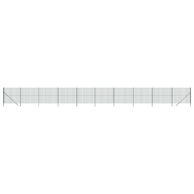 vidaXL - Draadgaashek - 2x25 - m - gegalvaniseerd - staal - groen