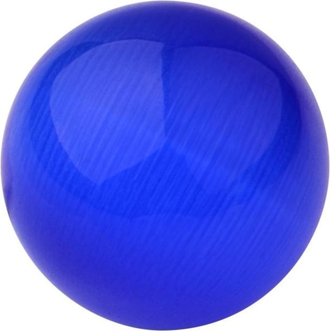 Quiges Verwisselbare Ring Steen Bolletje 10mm - Cateye Blauw - E10RHR017
