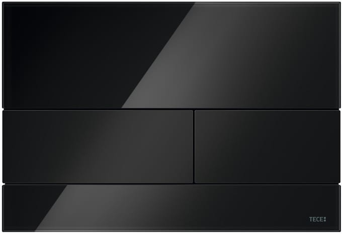 Tece TECEsquare - Bedieningsplaat, zwart glas/zwart 9240809