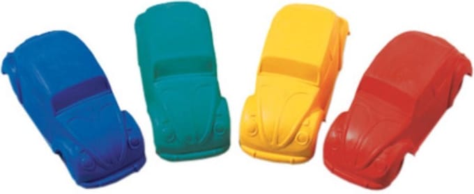 Läufer gum in vorm van VW Kever, kleur assorti