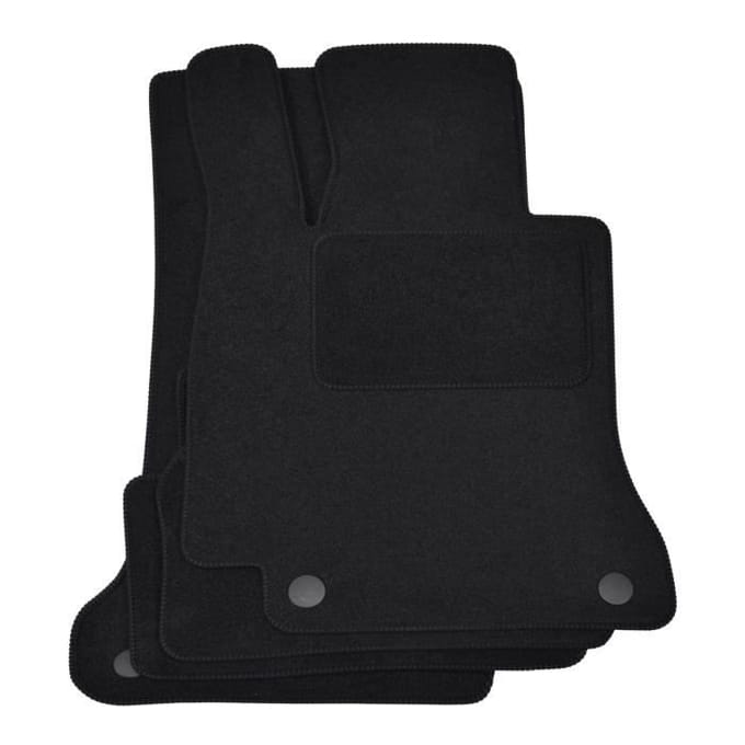 Vloermatten - Mercedes - E-klasse W213 S213 - Zwart Velours - 4 stuks - Antislip