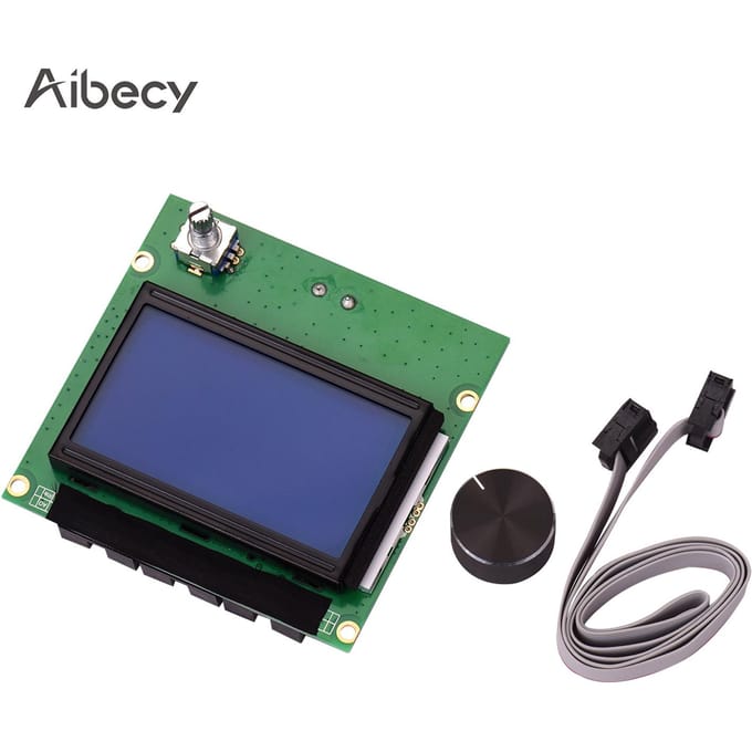 Aibecy 3D-printeronderdelen LCD-schermbord met kabelvervanging voor veelkleurig