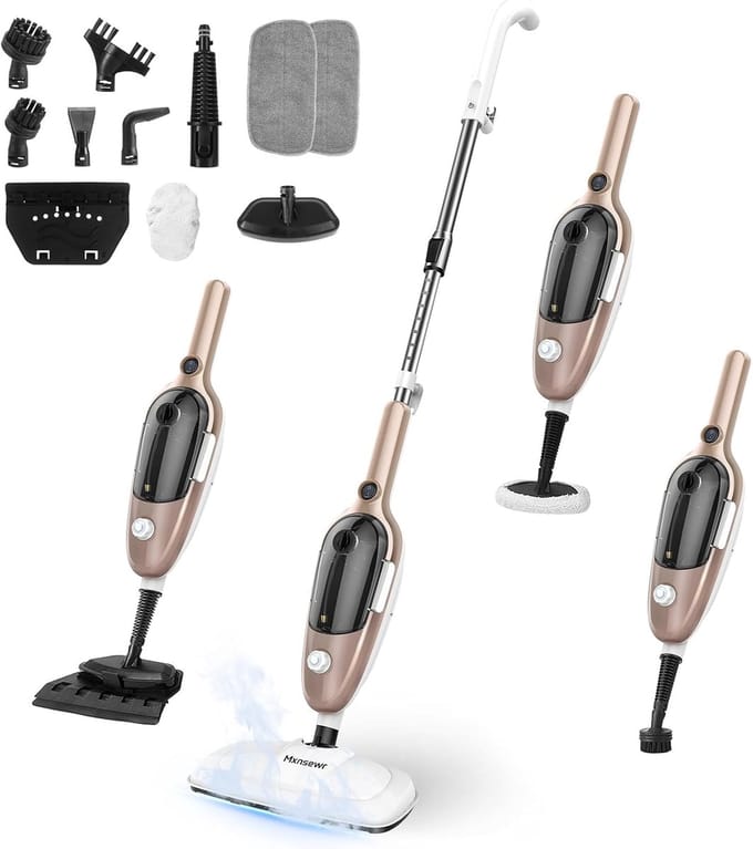 Multifunctionele 3-in-1 Stoomreiniger Draagbaar - Voor Vloeren, Tegels, Meubels en Kleding