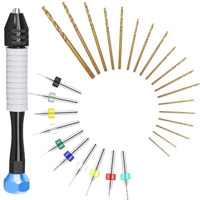 Set met Handboren voor Sieraden Maken en DIY Projecten - Micro Boor Set en PCB Boren