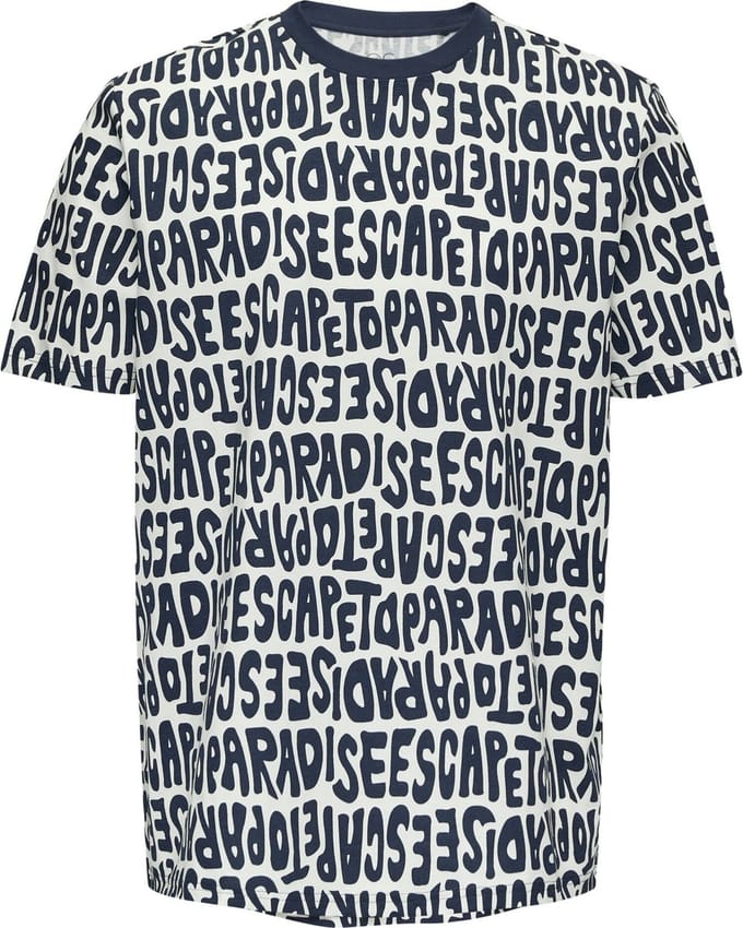 Q/S designed by - T-shirt - Maat M - Mannen - 58A1 BLUE - katoen
