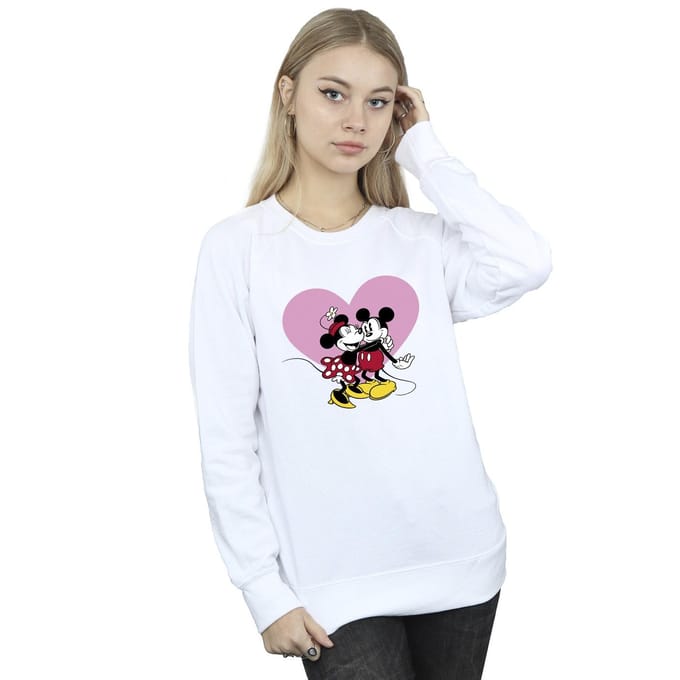 Disney Dames/Dames Mickey Mouse Love Languages Sweatshirt (Wit)