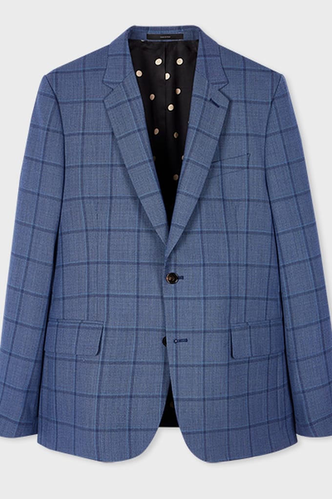 Paul Smith Gents Tailored Fit 2btn Jacket Petrol Blue Größe: 54 | Bundfaltenhosen Outlet | Herren | Blau