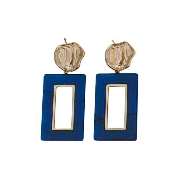 Oorsteker blauw
