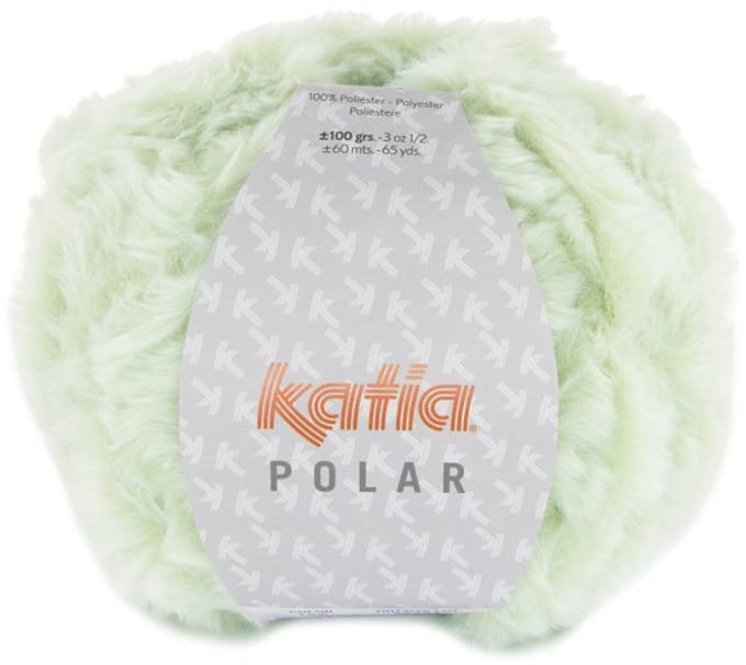 Katia Polar - 108 lichtgroen-wit - Polyester Garen