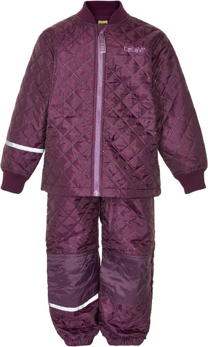 Celavi - Basic thermoset voor kinderen - Solid - Bramen - maat 104cm