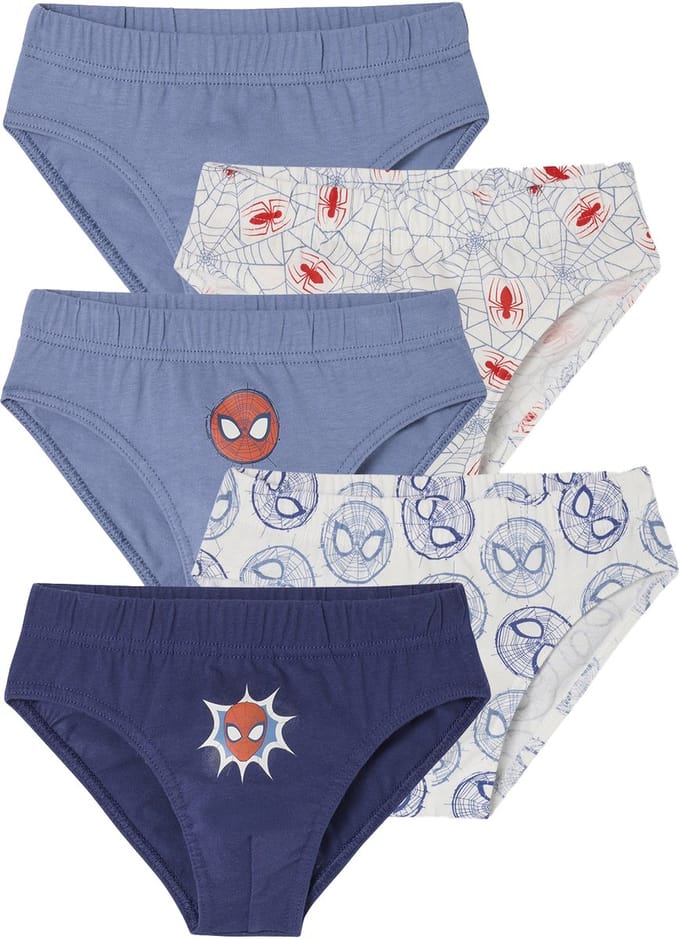 Vertbaudet Set van 5 SPIDERMAN Slips voor jongens