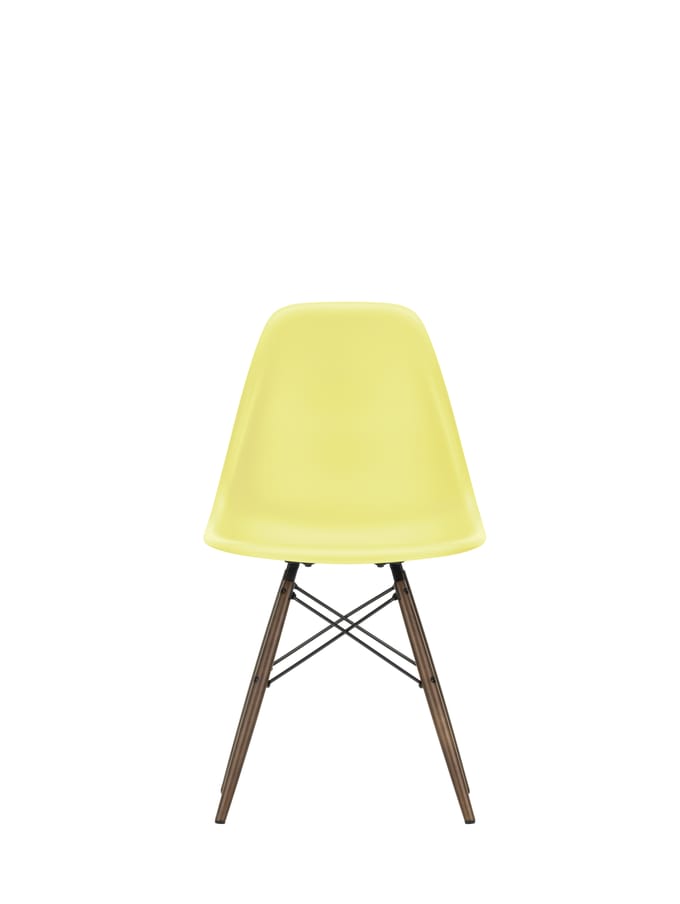 Vitra DSW Eames Plastic Side Chair - citron RE - donkere esdoorn