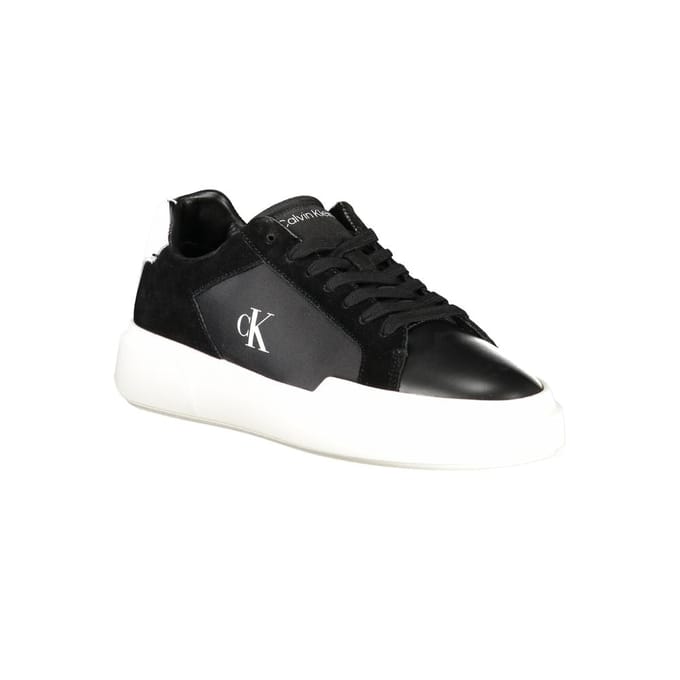 Calvin Klein Nero Leren Sneakers voor Mannen