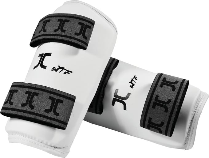 Taekwondo-onderarm-beschermers JCalicu | WT | Wit (Maat: M)