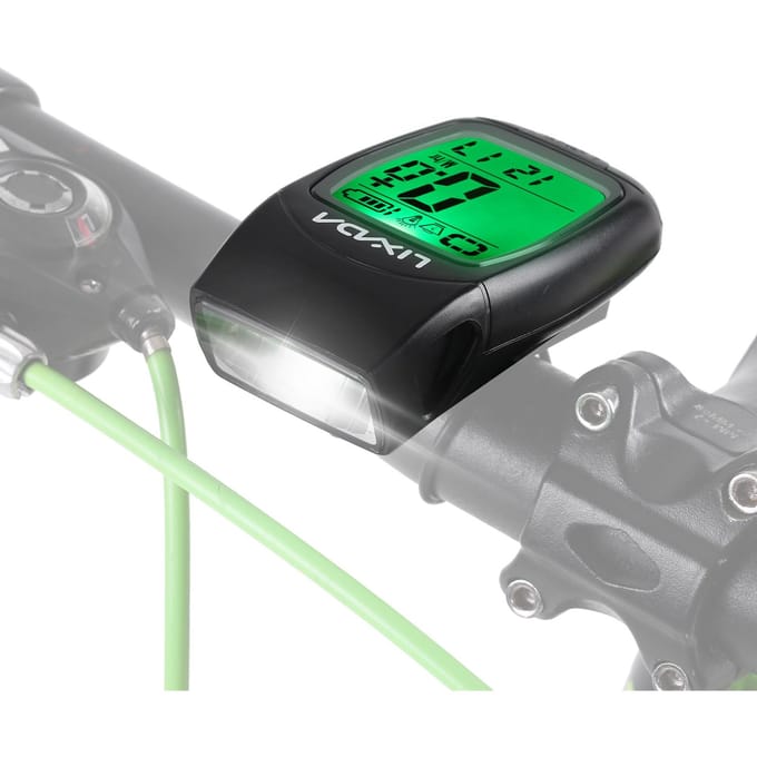 3-in-1 fietscomputer USB oplaadbare draadloze fietscomputer Fietssnelheidsmeter met LED-voorzijde