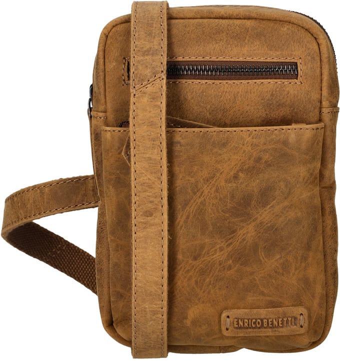 Enrico Benetti Genua Leren Crossbodytas - Camel
