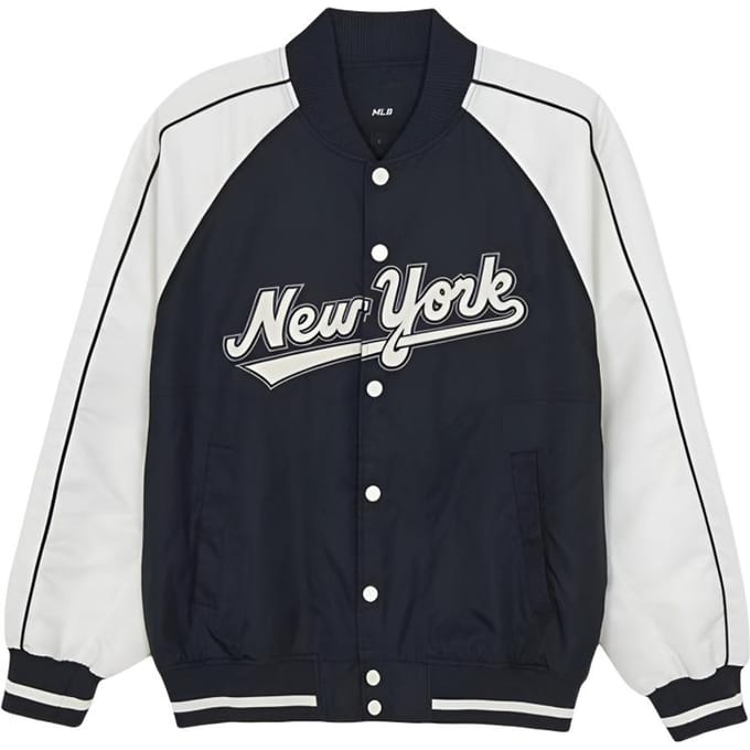 Veste de Baseball MLB Varsity SS26 Coupe Ample Style Collège Color Block Unisexe 3AJPV0161-09BKS L white