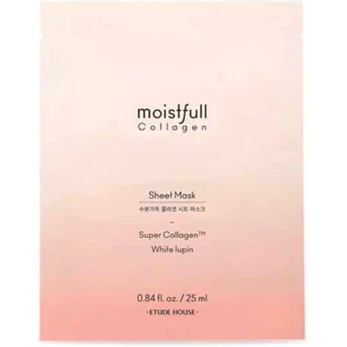ETUDE, Moistfull Collagen, Beauty Sheet Mask, 1 sheet, 25ml (0.84fl oz) white
