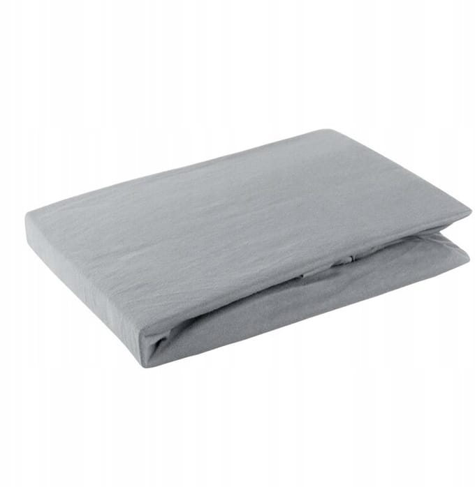 Jersey Hoeslaken met Elastiek 90x200cm Staalgrijs - 100% Katoen