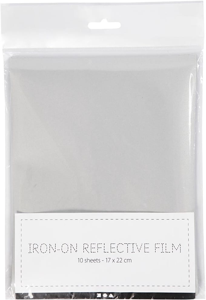 Opstrijk reflector folie, afm 17x22 cm, 10 vel/ 1 doos