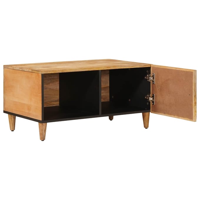 vidaXL - Salontafel - Bruin - 80 - x - 50 - x - 40 - cm - Massief - Mango - Hout