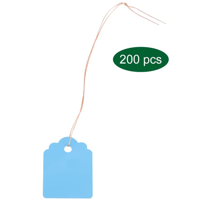 200 stuks PVC Hangende Bloem Plant Zaad Naam Etiket Label Marker Bord Buiten Blauw blauw