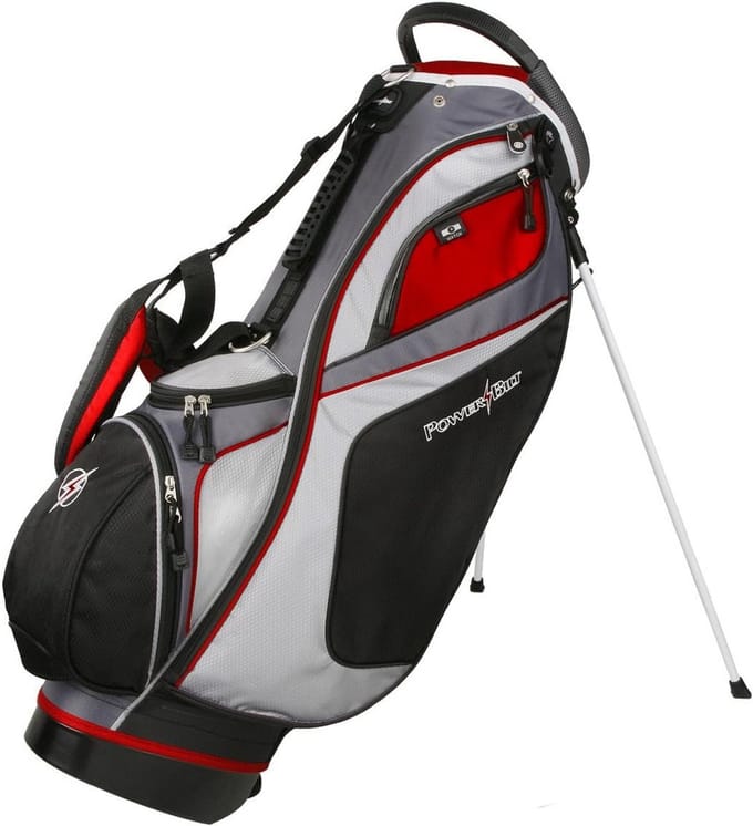 Golf Standbag 14-weg met 5 zakken en dubbele draagriem