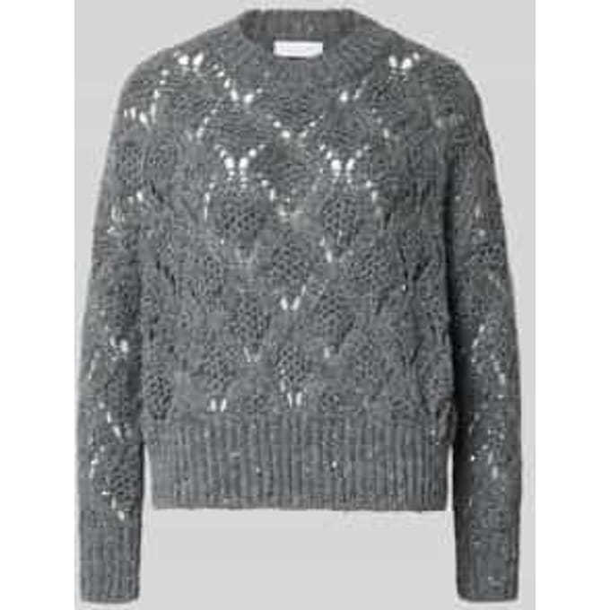 Gebreide pullover met mix van wol en alpaca