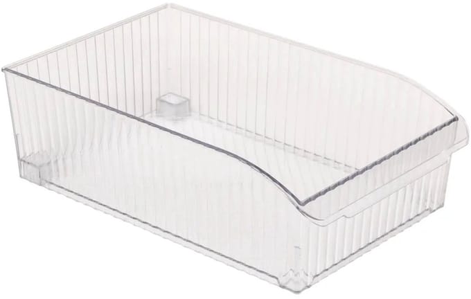 5Five Opbergbakje met wieltjes voor koelkast M - 20x32x10cm - Transparant