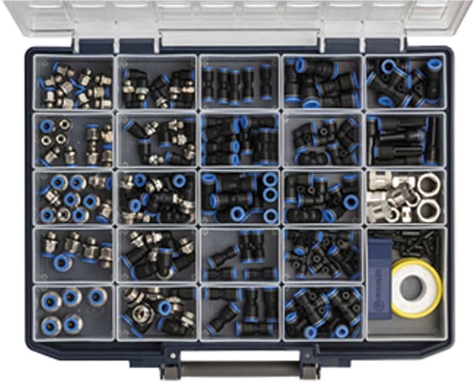 Riegler assortimentsdoos snelkoppelingen Blauwe serie 109907