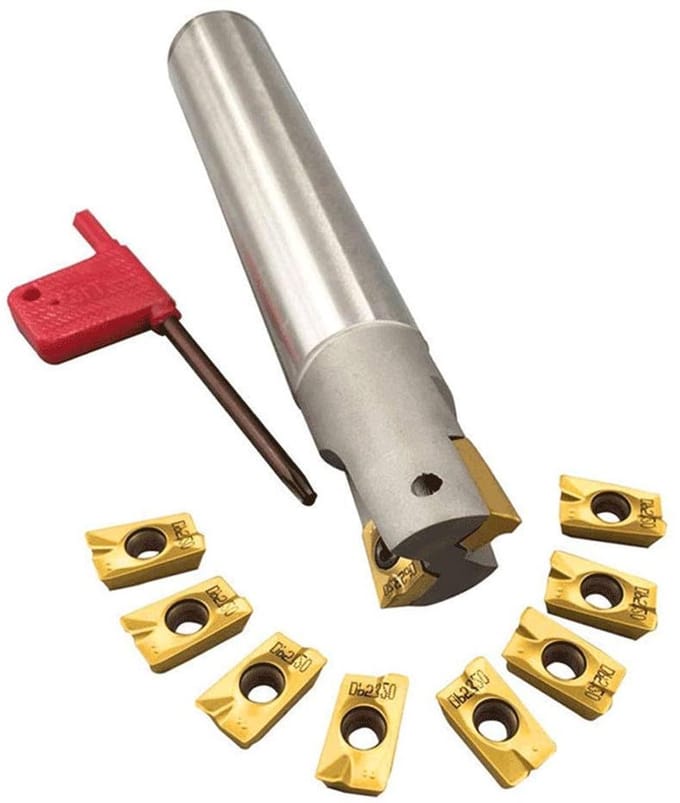 Freeshouder Set - Metaalbewerking - Stalen Onderdelen - CVD Coating - 25mm - Zilverkleurig
