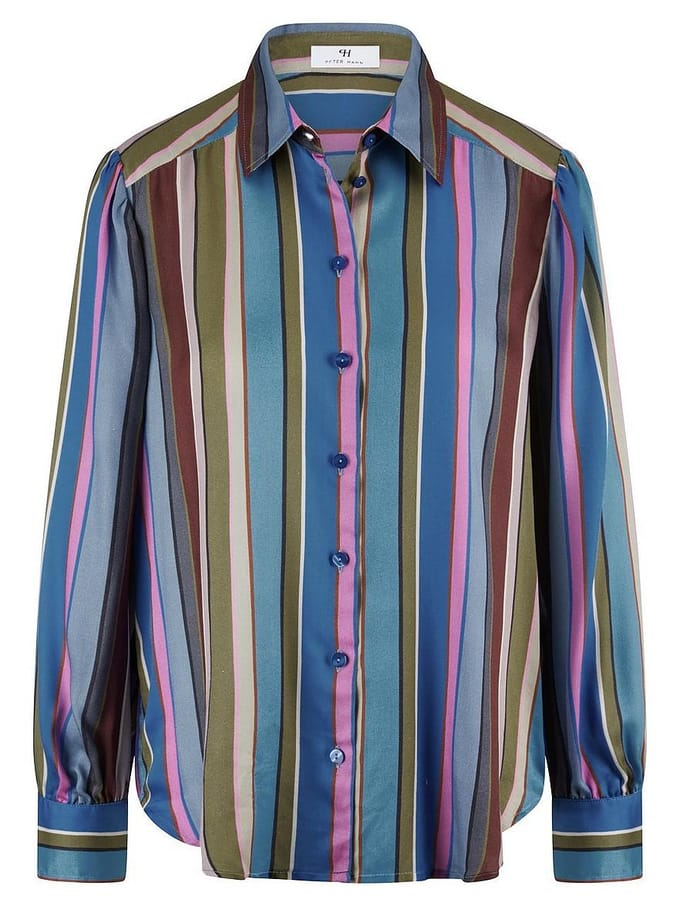 Blouse lange mouwen Van Peter Hahn multicolour