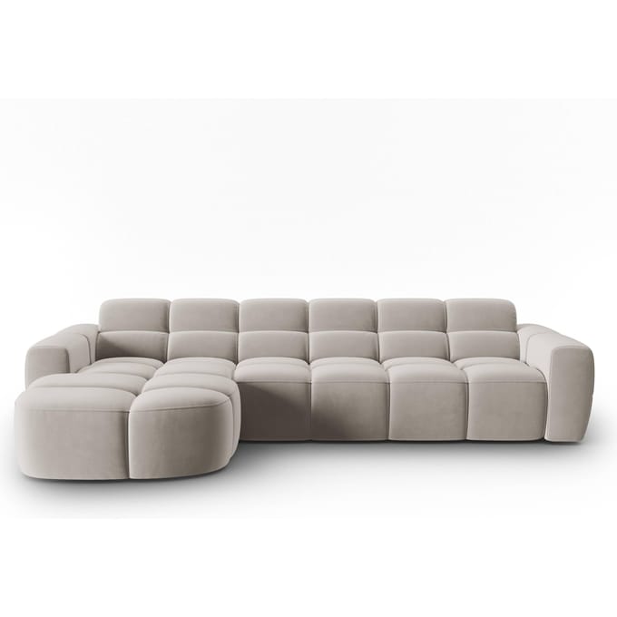 4-zits hoekbank Lisa links velvet | Micadoni