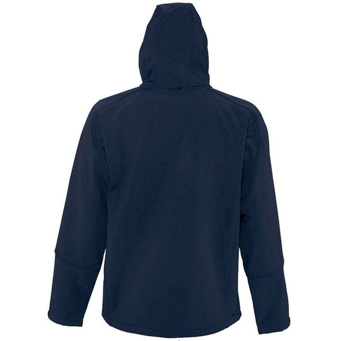 SOLS Heren Replay Soft Shell Jas met capuchon (Franse marine)
