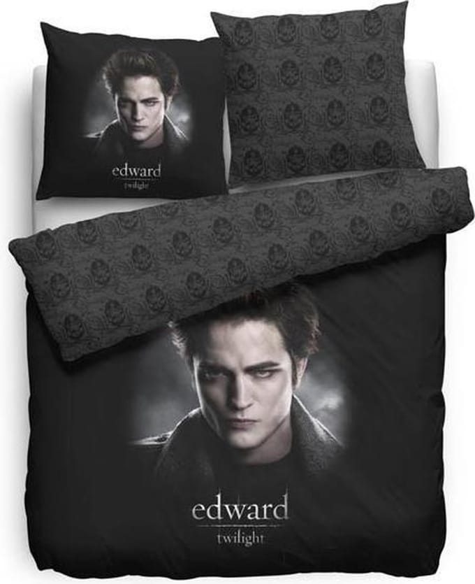 Dekbedovertrek Twilight Edward - zwart - 140x200/220