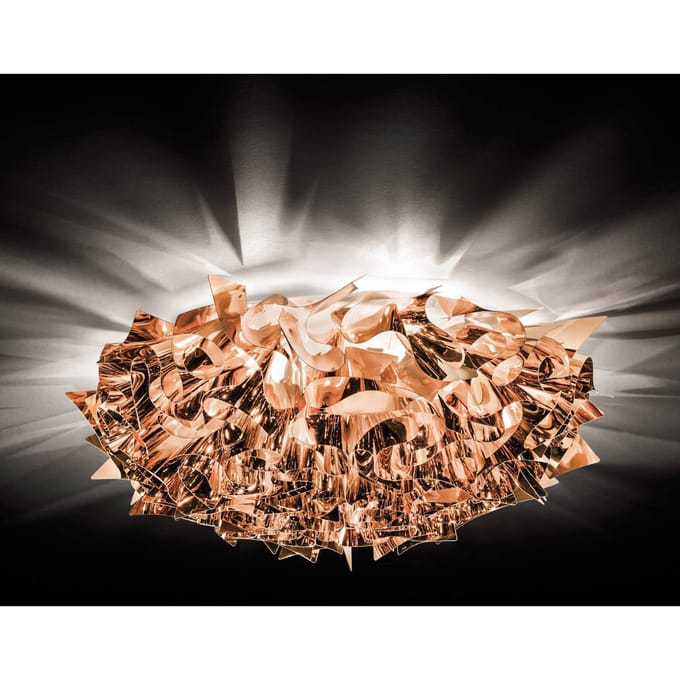 Slamp Veli design-plafondlamp, Ø 53cm, koper