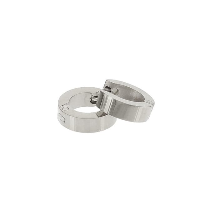 Kalli edelstalen Oorbel shiny 1900 Zilver 10mm