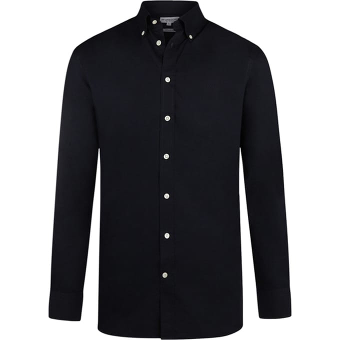 McGregor Stretch Poplin Shirt Navy Größe: S | Casual hemden Outlet | Herren | Blau