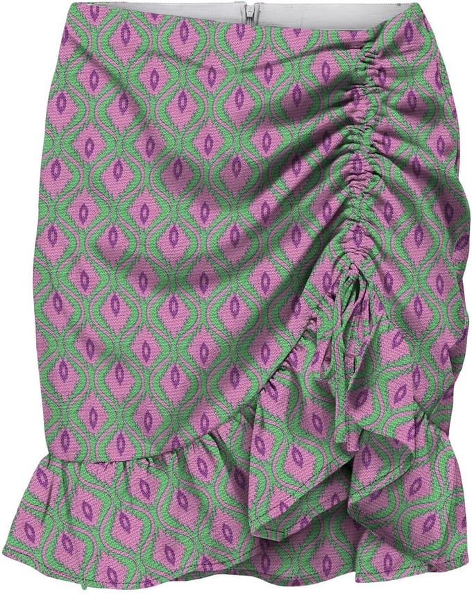 ONLY ONLNOVA LIFE VIS PHILINE SKIRT AOP Dames Rok - Maat M