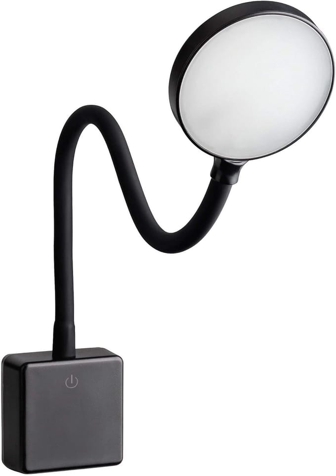 Dimbare LED Wandlamp met Flexibele Voet - 4W Leeslamp voor Korte Afstand
