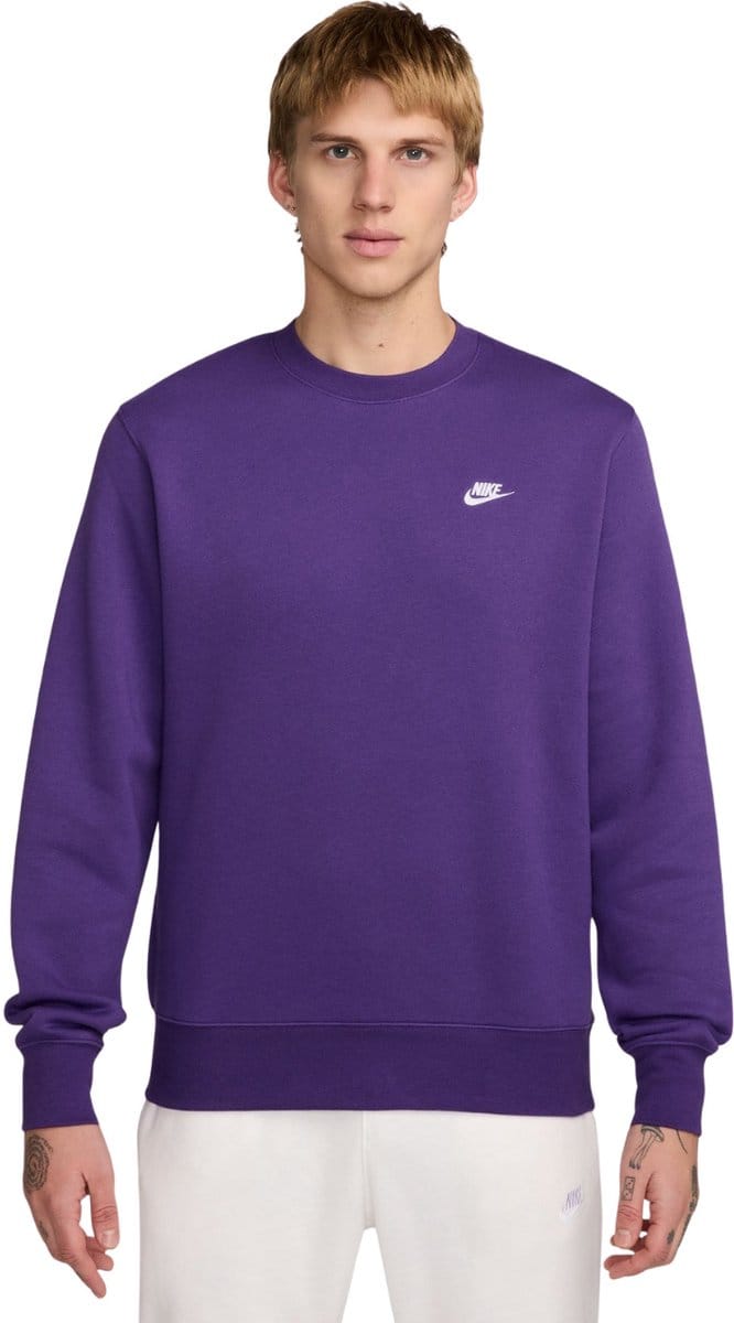 Nike Sweater Heren Club BB Paars - Maat 2XL