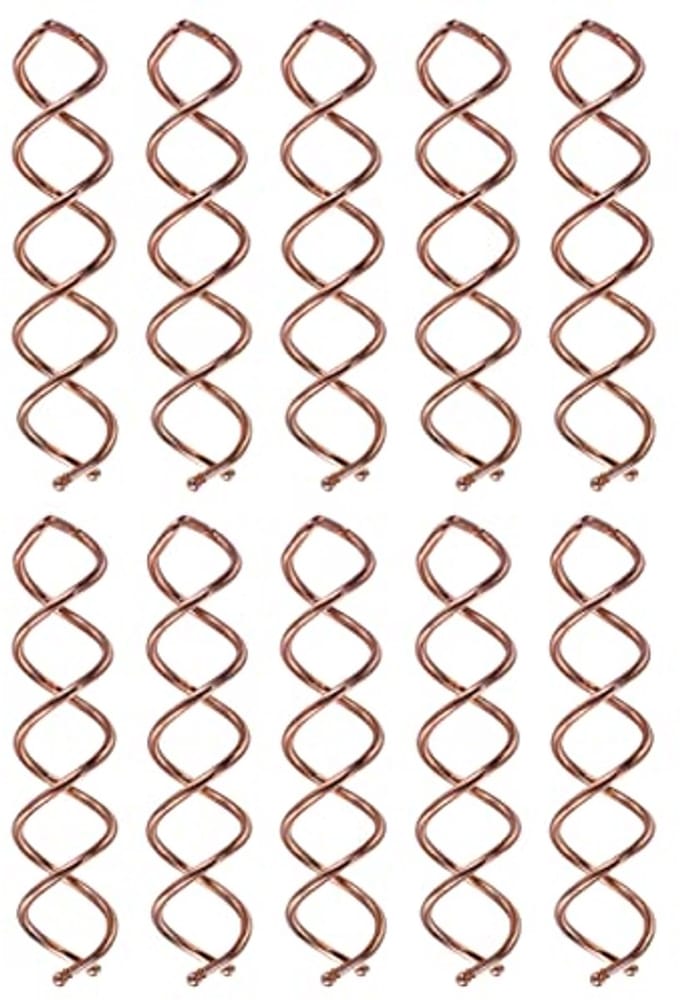 10 Spiral Haarspelden voor Perfecte Buns in Goud - Duurzaam en Compact