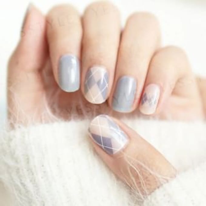 Lunacaca - Melting Ice Snow Nail Art Stickers 24 pcs
